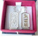 Egyptian Personalized Cartouche Jewelry in Silver