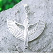 silver isis pendant