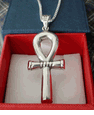 silver ankh necklace