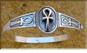 silver ankh Bracelet