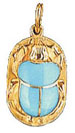 gold scarab pendant