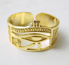 gold eye of horus ring