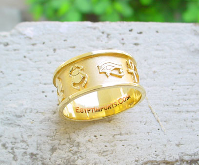 gold cartouche rings gold