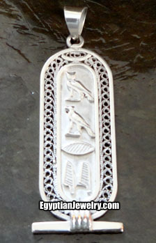 Pendants Egyptian Silver Cartouche