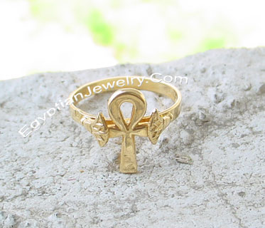 gold ankh rings